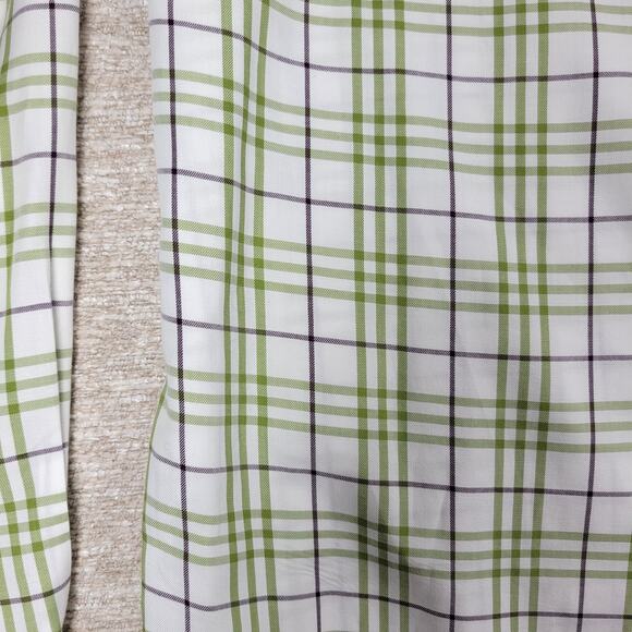 Burberry London Mens Shirt Large Green Plaid Button Down 100% Cotton - Picture 15 of 15